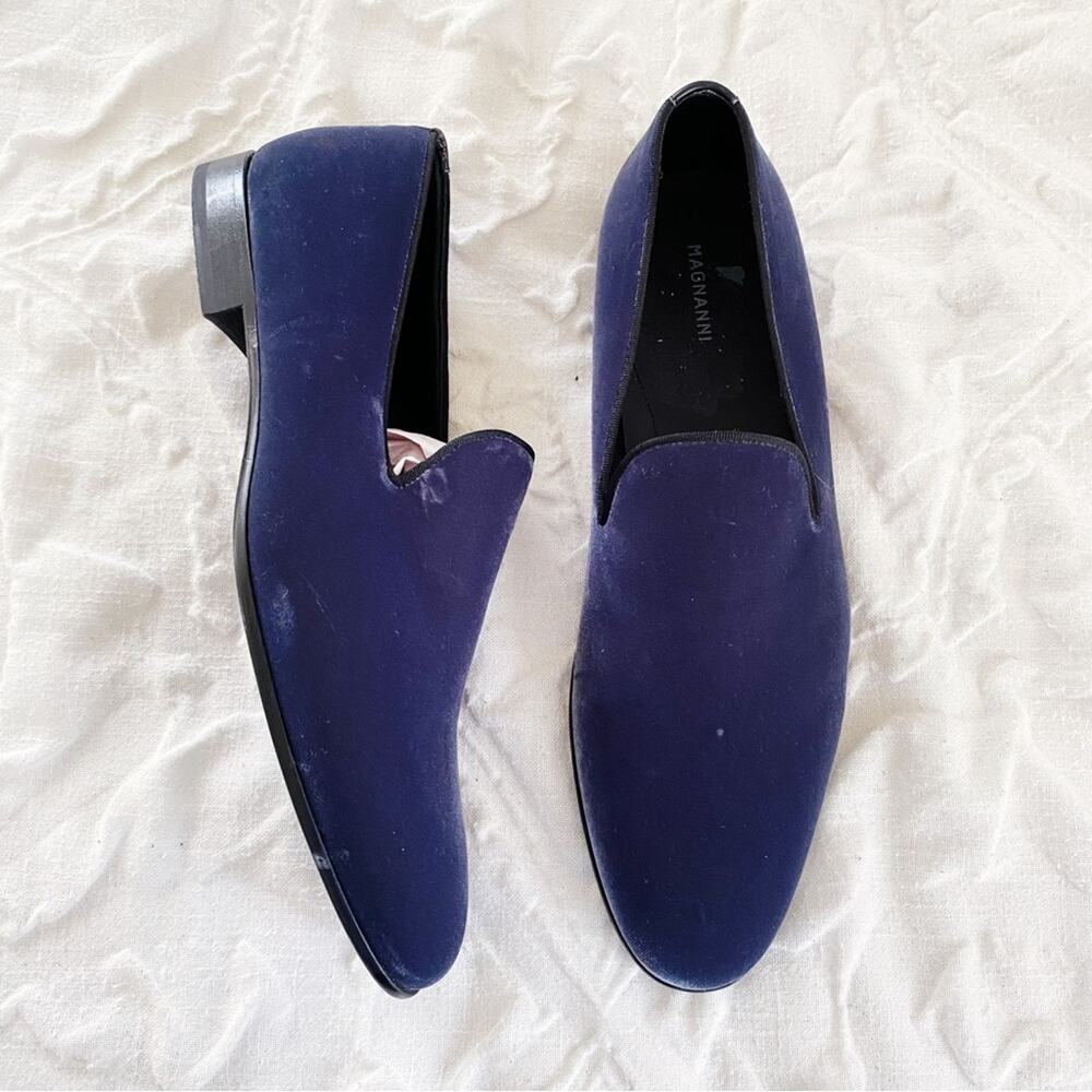 Magnanni Velvet Loafers Size 13